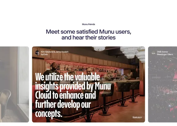 Munu - Bring the future to the table - Landing design inspiration