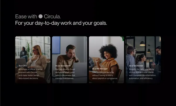 SMEs manage employee expenses with Circula | Circula - Landing design inspiration