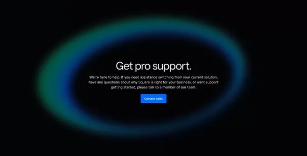 Square | Solutions For Your Small, Medium & Large Business - Landing design inspiration