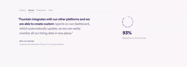 Fountain - Your Frontline Workforce Management Platform - Landing design inspiration