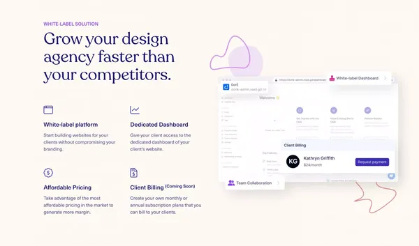 Simple, affordable, and flexible white-label CMS platform - Dorik - Landing design inspiration