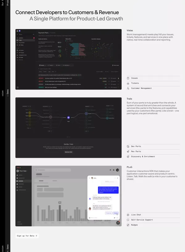 DevRev - Landing design inspiration