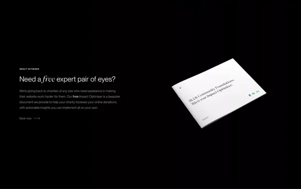 Few and Far — We help charities make our world a better place - Landing design inspiration