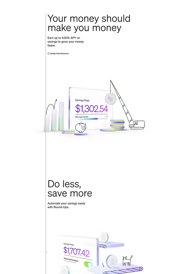 Current | Future of Banking - Landing design inspiration