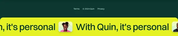 Quin - Landing design inspiration