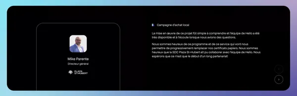 Carte Prépayée Visa | Montréal - Hello Network - Landing design inspiration