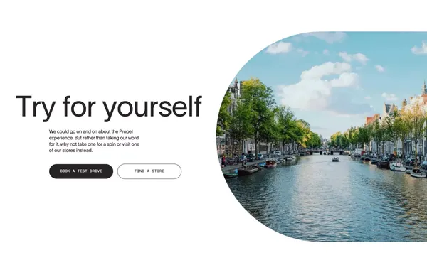 Propel — electric inboard and outboard motors - Landing design inspiration
