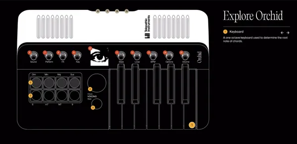 Telepathic Instruments - Landing design inspiration
