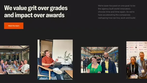 Global Brand & Content Agency for Built World Innovators | Bloxspring - Landing design inspiration