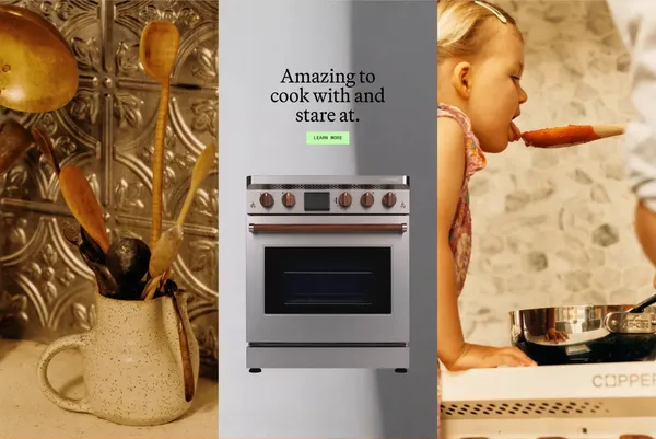 Copper - Battery-Equipped Appliances - Landing design inspiration