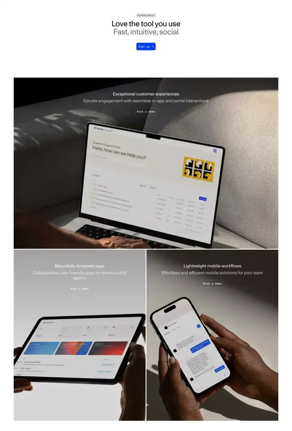 DevRev AgentOS | Your Copilot For Software - Landing design inspiration