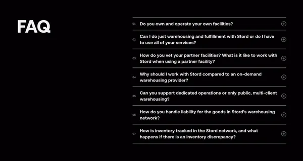 Stord | Make Your Supply Chain A Competitive Advantage - Landing design inspiration