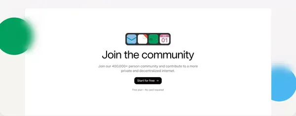 Skiff - Private, encrypted, and Web3 email - Landing design inspiration