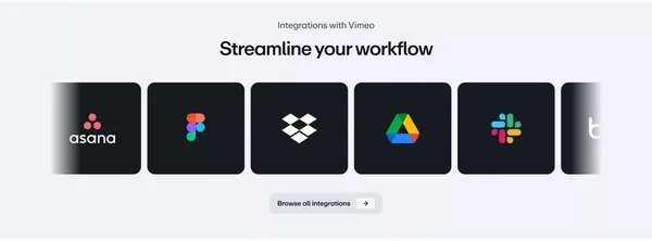 Vimeo AI-Powered Video Platform - Landing design inspiration