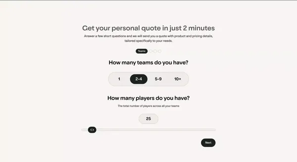 Sports Tracking Camera: Record & Analyse Matches | Veo - Landing design inspiration