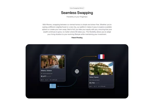 Rhome - Landing design inspiration