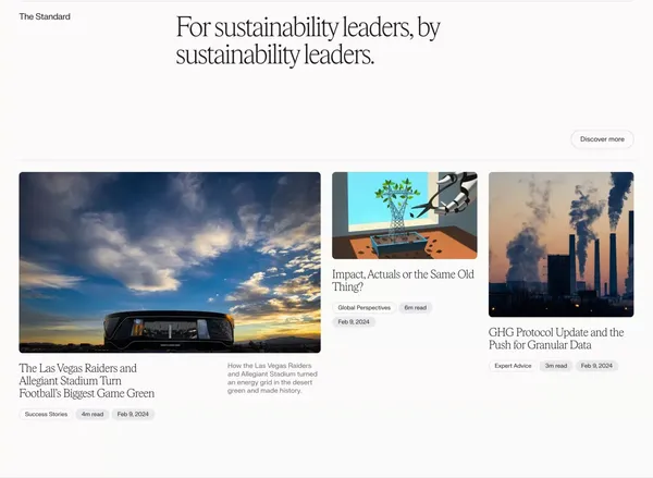 Net zero has a new standard. - Landing design inspiration