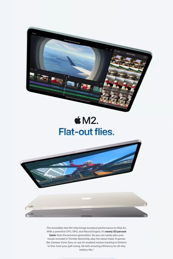 iPad Air - Apple - Landing design inspiration