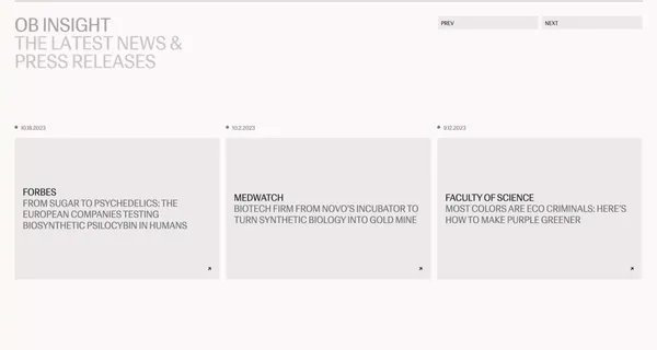 Octarine Bio - Landing design inspiration