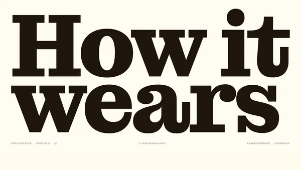 How It Wears · Materials Care & Composition Guide - Landing design inspiration