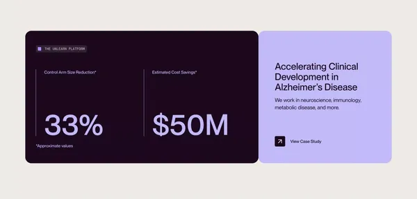 Streamline Clinical Trials with AI and Digital Twins of Patients - Landing design inspiration