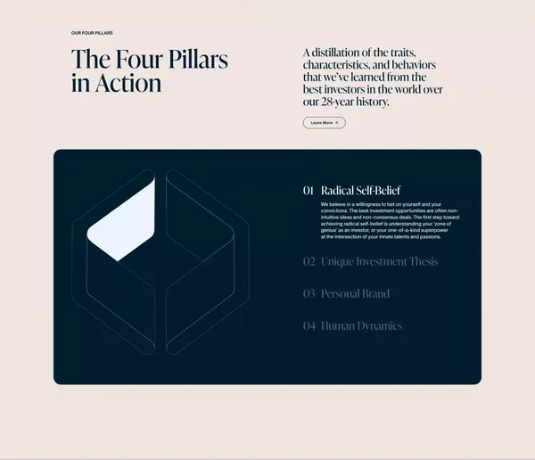 Kauffman Fellows | Where Purpose Gathers - Landing design inspiration