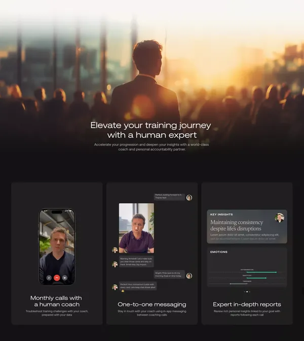 Pinnacle | A new era for mental performance - Landing design inspiration
