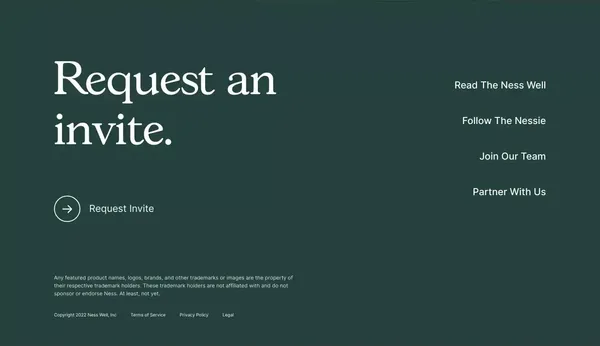 Ness - Get Rewarded for Living Healthy - Landing design inspiration