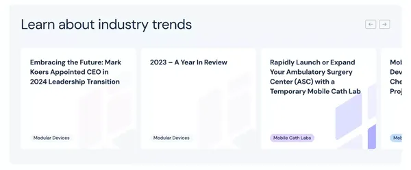 Mobile Imaging Labs and Cleanrooms | Modular Devices - Landing design inspiration