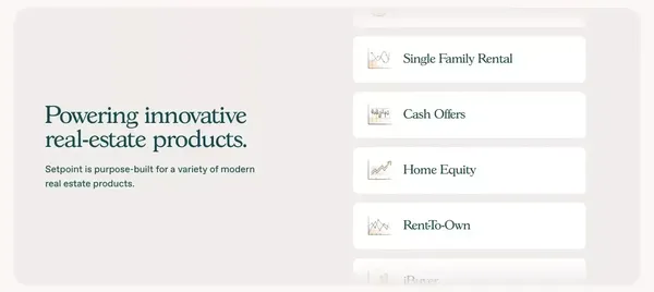 Setpoint — the modern real estate funding platform - Landing design inspiration