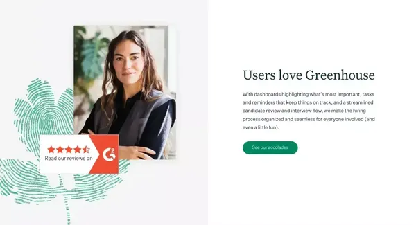Bewerbermanagementsystem und Recruiting-Software | Greenhouse - Landing design inspiration