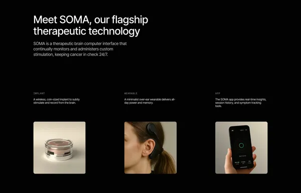 Coherence | Reprogramming Cancer from Within with Therapeutic Neurotechnology - Landing design inspiration