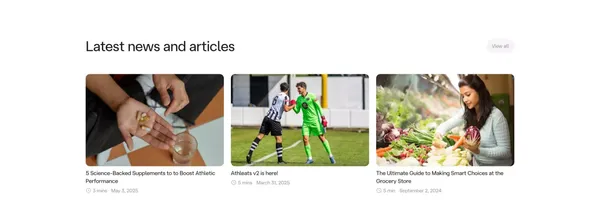 Athleats | Fuel Your Body with Easy & Healthy Recipes - Other design inspiration