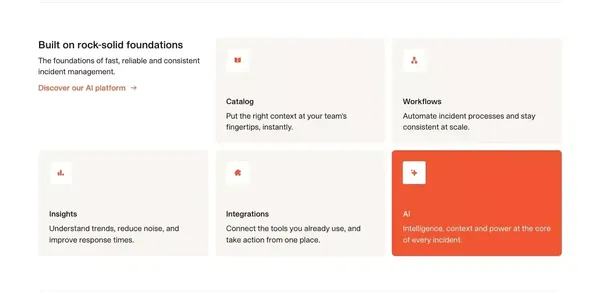 All-in-one incident management platform | incident.io - Landing design inspiration