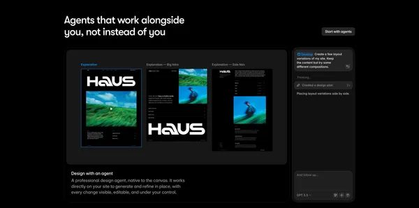 Framer: Create a professional website, free. No code website builder loved by designers. - Landing design inspiration