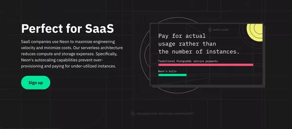 Neon — Serverless, Fault-Tolerant, Branchable Postgresql - Landing design inspiration