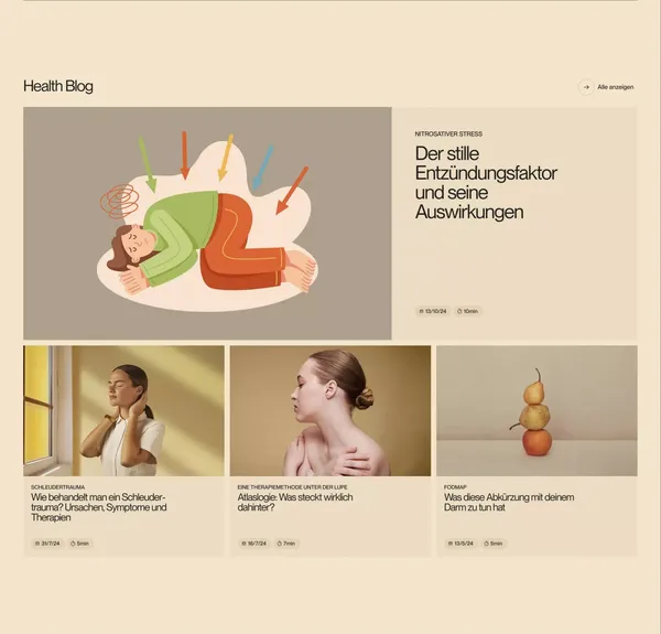 Atlaslogie und Naturheilkunde in Zürich – Praxis Leandra Isler - Landing design inspiration