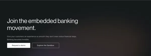Swan - The easiest way to embed banking features - Landing design inspiration