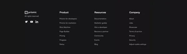 Prismic: Headless Website Builder - Launch and Iterate Faster - Landing design inspiration