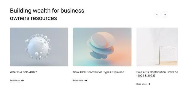 Ocho - Building Wealth for Business Owners - Landing design inspiration