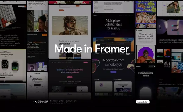 Framer - The internet is your canvas - Landing design inspiration