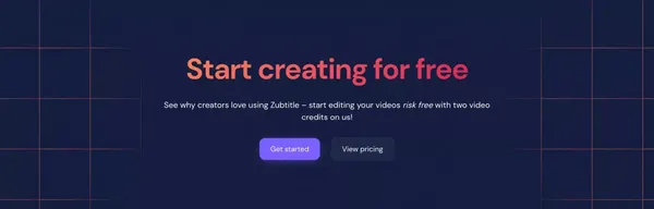 Zubtitle – Add Subtitles to Video, Edit, & Repurpose Content - Landing design inspiration