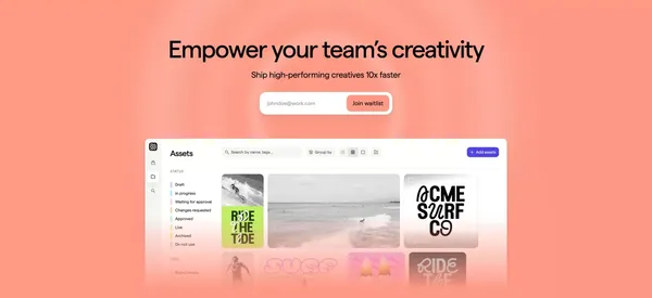 Focal – Ship high-performing creatives 10x faster - Landing design inspiration