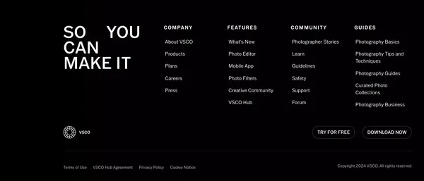 VSCO Photo Editor & Video Editor - Desktop & Mobile App - Landing design inspiration