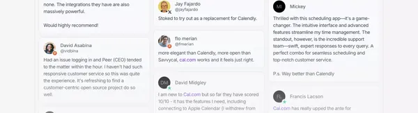 Cal.com | Open Scheduling Infrastructure - Landing design inspiration