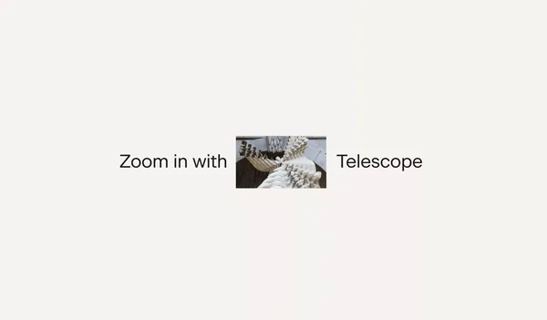 Telescope - Landing design inspiration