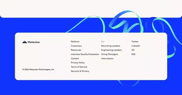 Automatic, AI-generated interview notes | Metaview - Landing design inspiration