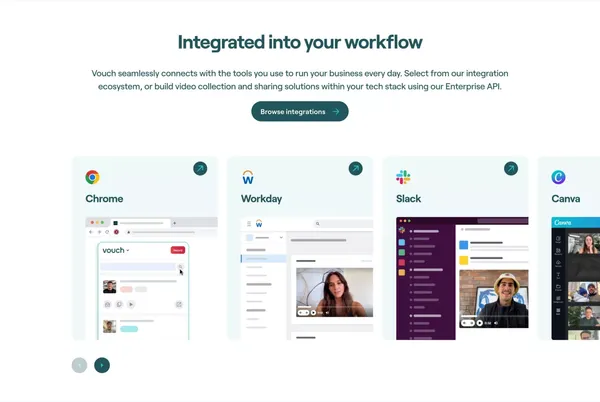 Work is personal again | Vouch - Landing design inspiration