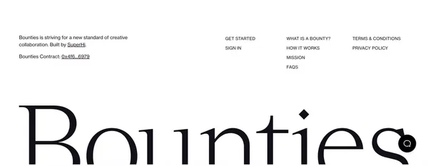 Find and work on your next creative project - Bounties - Landing design inspiration