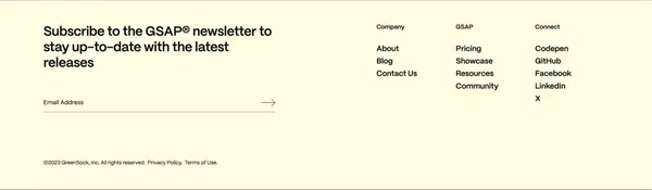 GSAP - Landing design inspiration